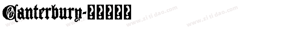 Canterbury字体转换