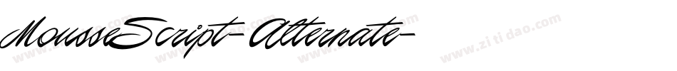 MousseScript-Alternate字体转换