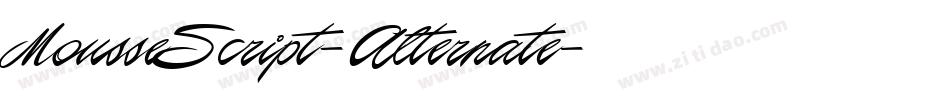 MousseScript-Alternate字体转换