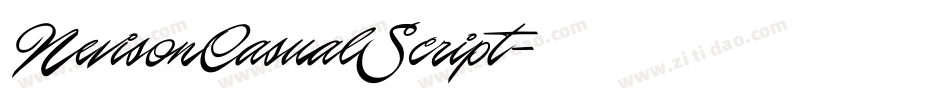 NevisonCasualScript字体转换