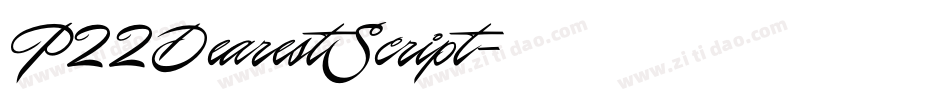 P22DearestScript字体转换
