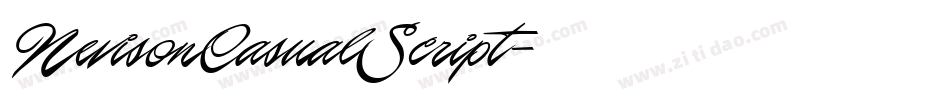 NevisonCasualScript字体转换