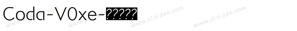 Coda-V0xe字体转换