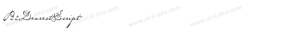 P22DearestScript字体转换
