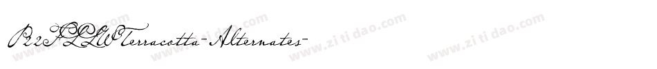 P22FLLWTerracotta-Alternates字体转换