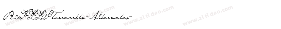 P22FLLWTerracotta-Alternates字体转换