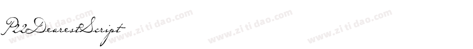 P22DearestScript字体转换