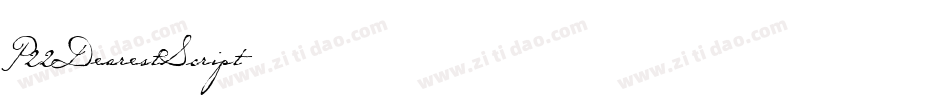 P22DearestScript字体转换
