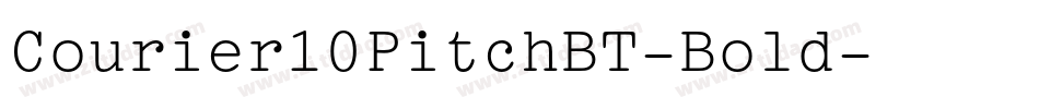 Courier10PitchBT-Bold字体转换