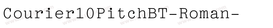 Courier10PitchBT-Roman字体转换