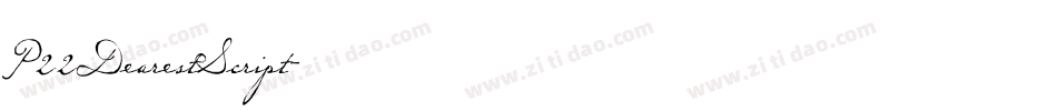 P22DearestScript字体转换