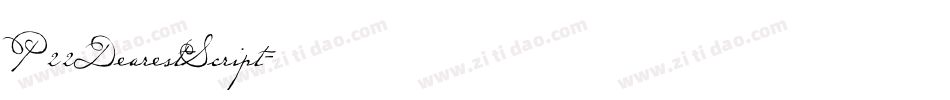 P22DearestScript字体转换