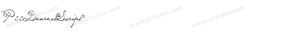 P22DearestScript字体转换