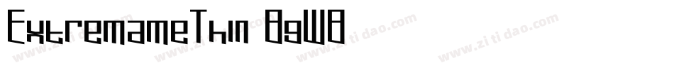ExtremameThin-8gWB字体转换