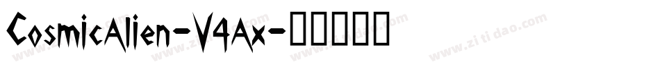 CosmicAlien-V4Ax字体转换