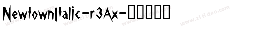 NewtownItalic-r3Ax字体转换