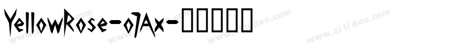 YellowRose-o7Ax字体转换