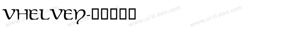 VHELVEN字体转换