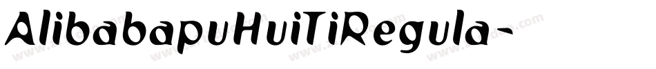 AlibabapuHuiTiRegula字体转换