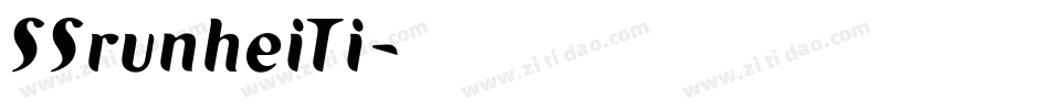 SSrunheiTi字体转换