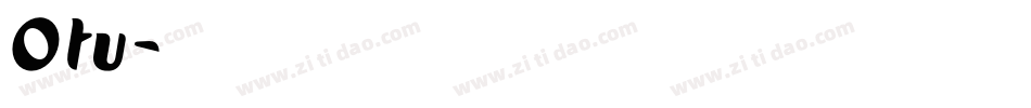 Otu字体转换
