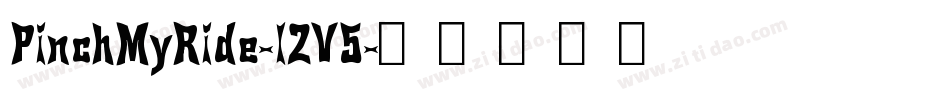 PinchMyRide-l2V5字体转换