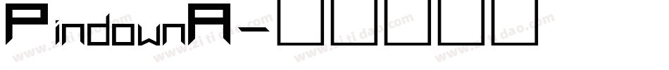 PindownA字体转换
