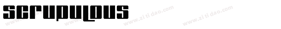 Scrupulous字体转换
