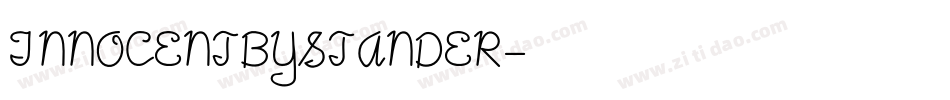 INNOCENTBYSTANDER字体转换