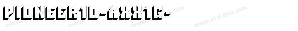 Pioneer10-axx1g字体转换