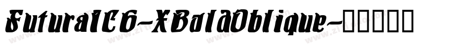 FuturaICG-XBoldOblique字体转换