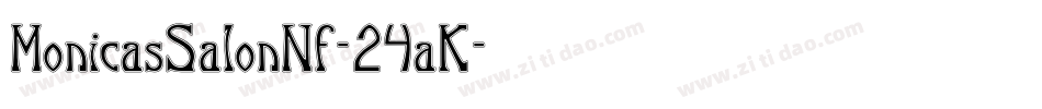 MonicasSalonNf-24aK字体转换