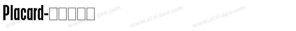 Placard字体转换