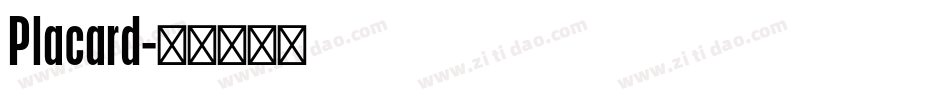 Placard字体转换