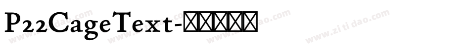 P22CageText字体转换