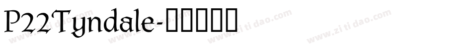P22Tyndale字体转换