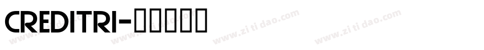 CREDITRI字体转换