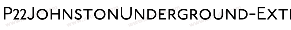 P22JohnstonUnderground-Extras字体转换