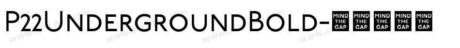 P22UndergroundBold字体转换