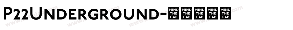 P22Underground字体转换 P22Underground字体转换
