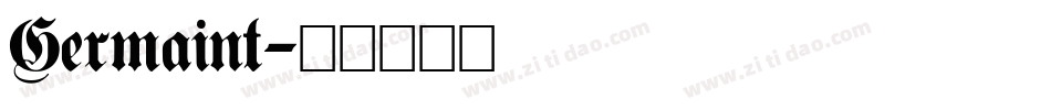 Germaint字体转换
