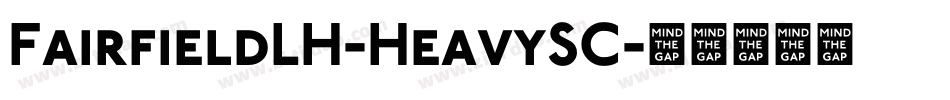 FairfieldLH-HeavySC字体转换