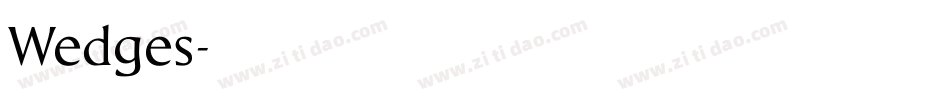 Wedges字体转换