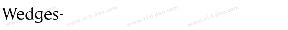 Wedges字体转换