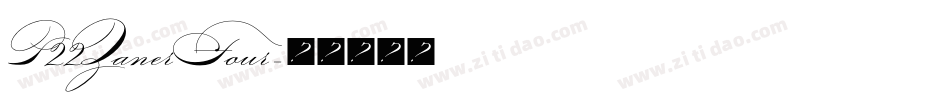 P22ZanerFour字体转换