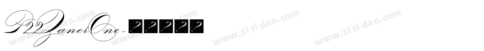 P22ZanerOne字体转换