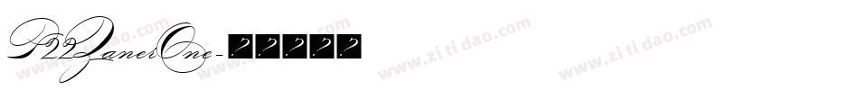 P22ZanerOne字体转换