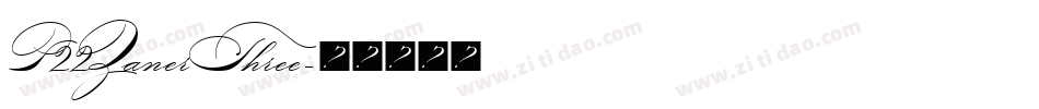 P22ZanerThree字体转换