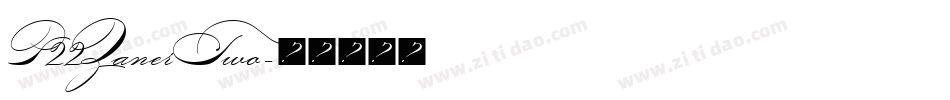 P22ZanerTwo字体转换