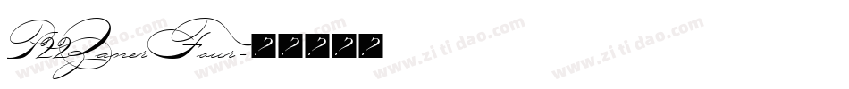 P22ZanerFour字体转换